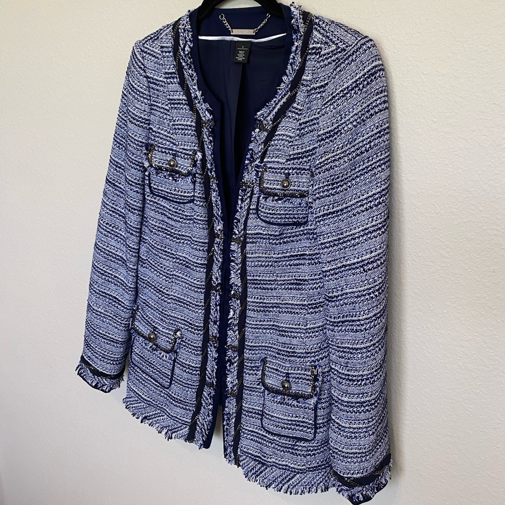 NWOT White House black market Blue Jacket Size 2 - Picture 11 of 15